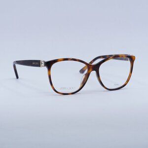 Jimmy Choo JC318/G 0086 00 Eyeglasses Havana 54mm Square Frame